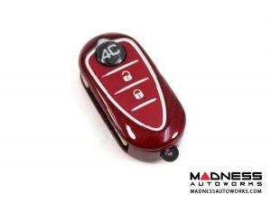 Alfa Romeo 4C Key Fob Cover - Carbon Fiber - Red Candy